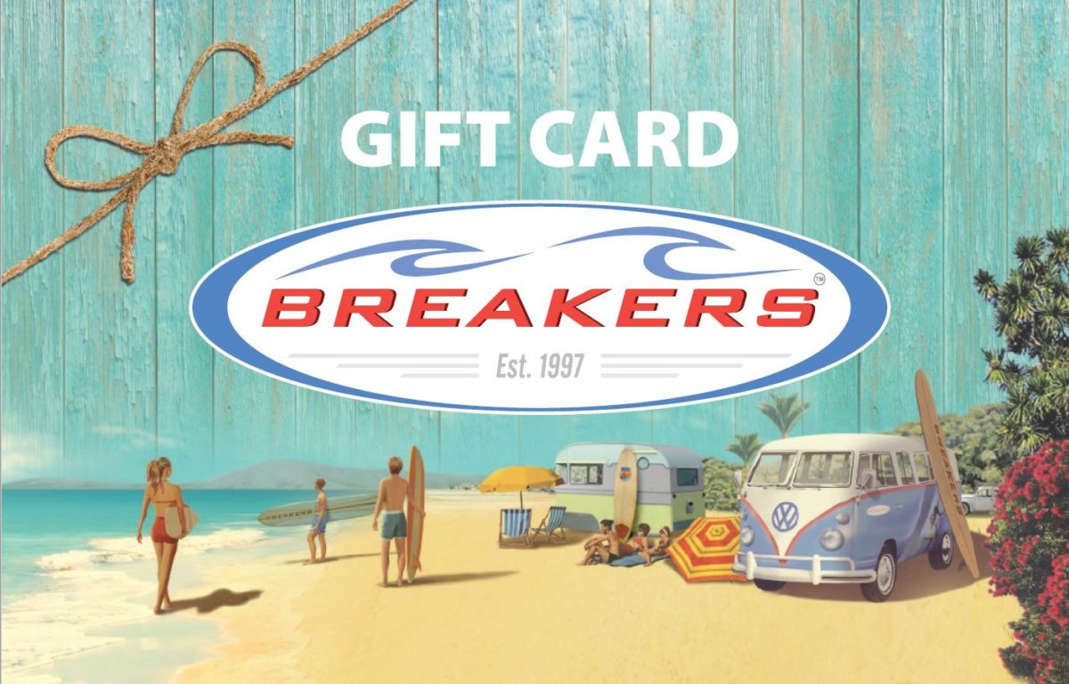 Breakers Gift Cards: The perfect Xmas gift! Buy online now!