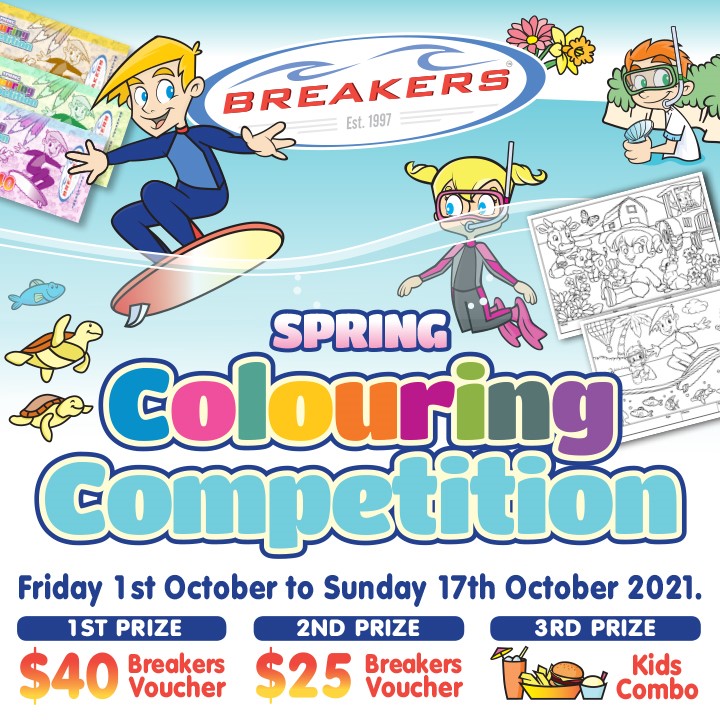 School Holidays October 2021 Breakers Restaurant